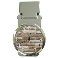 Light Brick Wall Money Clip Watches