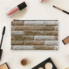 Light Brick Wall Cosmetic Bag (medium)  by trendistuff