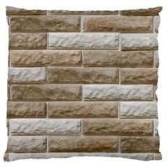 Light Brick Wall Large Cushion Cases (one Side)  by trendistuff