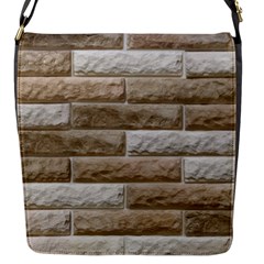 Light Brick Wall Flap Messenger Bag (s)