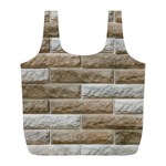 LIGHT BRICK WALL Full Print Recycle Bags (L)  Back