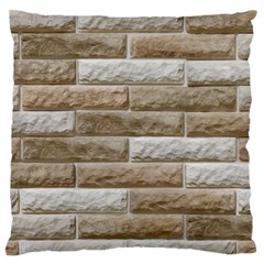 Light Brick Wall Large Flano Cushion Cases (two Sides)  by trendistuff