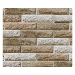 Light Brick Wall Double Sided Flano Blanket (small) 