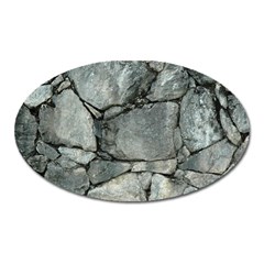 Grey Stone Pile Oval Magnet by trendistuff