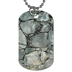 Grey Stone Pile Dog Tag (one Side)