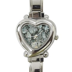 Grey Stone Pile Heart Italian Charm Watch by trendistuff