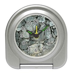 Grey Stone Pile Travel Alarm Clocks by trendistuff