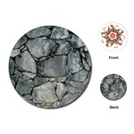 GREY STONE PILE Playing Cards (Round)  Front