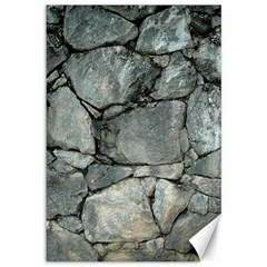 Grey Stone Pile Canvas 12  X 18  