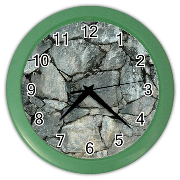 GREY STONE PILE Color Wall Clocks