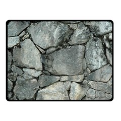 Grey Stone Pile Fleece Blanket (small)