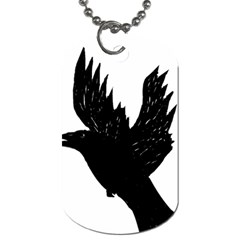 Crow Dog Tag (one Side) by JDDesigns