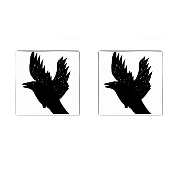 Crow Cufflinks (Square)