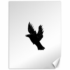 Crow Canvas 12  X 16   by JDDesigns