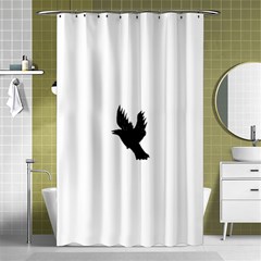 Crow Shower Curtain 48  X 72  (small) 