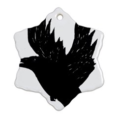 Crow Snowflake Ornament (2-side) by JDDesigns