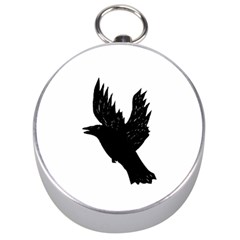 Crow Silver Compass by JDDesigns