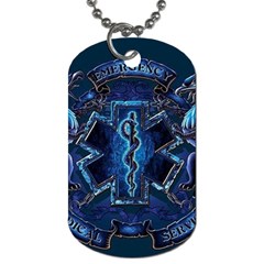 Ems Blue Dog Tag (two Sides)