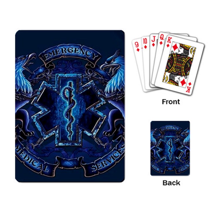 Ems Blue Playing Card