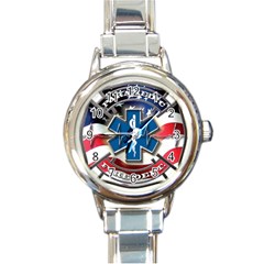 American Paramedic Round Italian Charm Watches