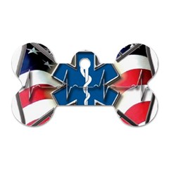 American Paramedic Dog Tag Bone (two Sides)