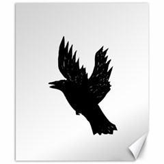 Hovering Crow Canvas 8  X 10  by JDDesigns