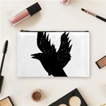 Hovering crow Cosmetic Bag (Medium)  Front