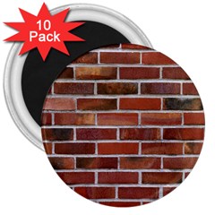 Colorful Brick Wall 3  Magnets (10 Pack) 