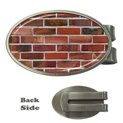 Colorful Brick Wall Money Clips (oval) 