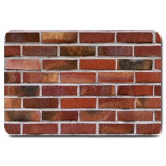 Colorful Brick Wall Large Doormat  by trendistuff