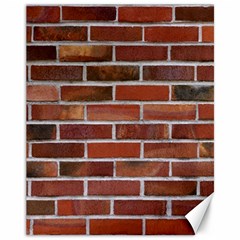 Colorful Brick Wall Canvas 11  X 14  