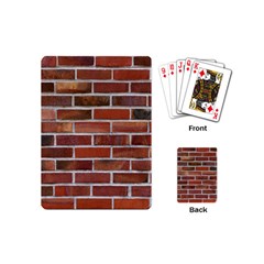 Colorful Brick Wall Playing Cards (mini)  by trendistuff