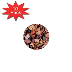 Colored Rocks 1  Mini Magnet (10 Pack) 