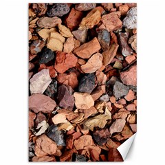 Colored Rocks Canvas 12  X 18  