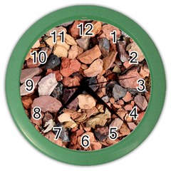 Colored Rocks Color Wall Clocks