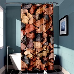 Colored Rocks Shower Curtain 36  X 72  (stall) 