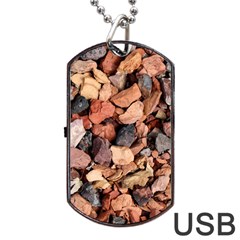 Colored Rocks Dog Tag Usb Flash (two Sides) 