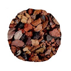 Colored Rocks Standard 15  Premium Round Cushions by trendistuff