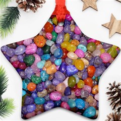 Colored Pebbles Ornament (star) 