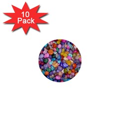 Colored Pebbles 1  Mini Buttons (10 Pack) 