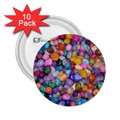 Colored Pebbles 2 25  Buttons (10 Pack) 