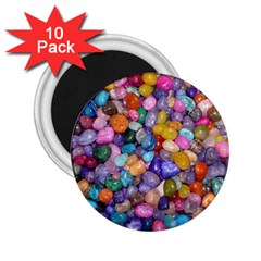 Colored Pebbles 2 25  Magnets (10 Pack)  by trendistuff