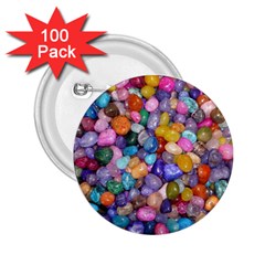 Colored Pebbles 2 25  Buttons (100 Pack) 