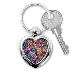 Colored Pebbles Key Chains (heart)  by trendistuff