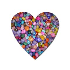 Colored Pebbles Heart Magnet by trendistuff