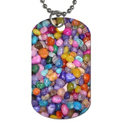 Colored Pebbles Dog Tag (two Sides)