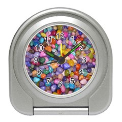 Colored Pebbles Travel Alarm Clocks