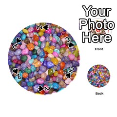 Colored Pebbles Playing Cards 54 (round)  by trendistuff