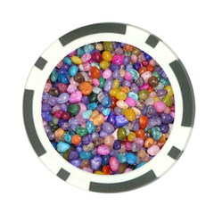 Colored Pebbles Poker Chip Card Guards by trendistuff