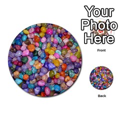 Colored Pebbles Multi-purpose Cards (round)  by trendistuff